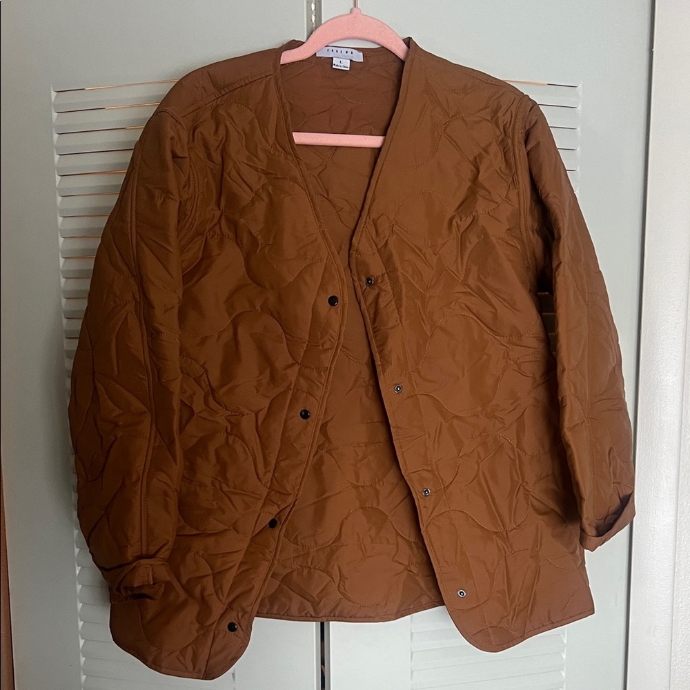 FAVLUX Brown Quilted Jacket